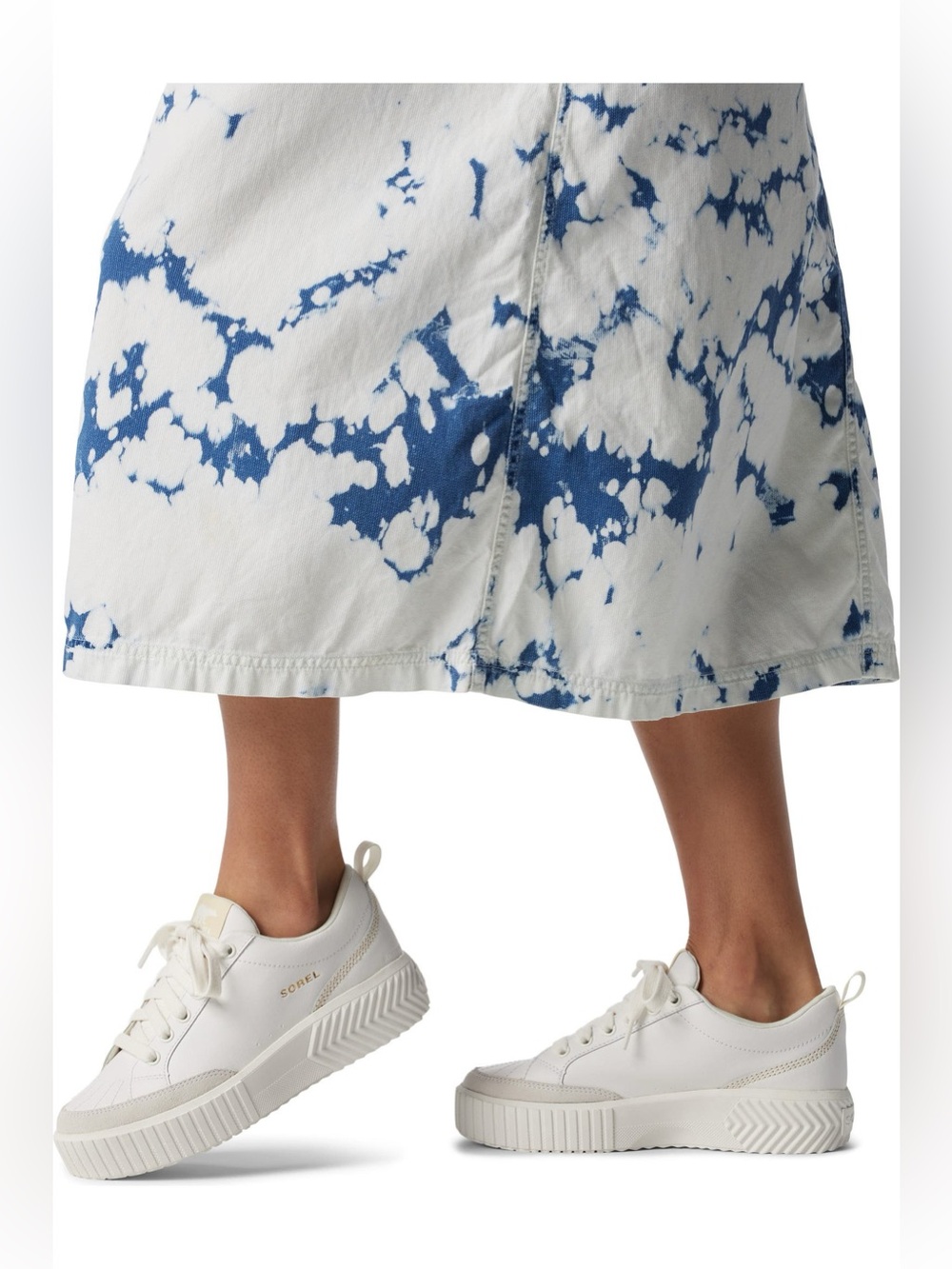 SOREL ONA AVE WATERPROOF SNEAKERS IN SEA SALT BLEACHED CERAMIC 6.5